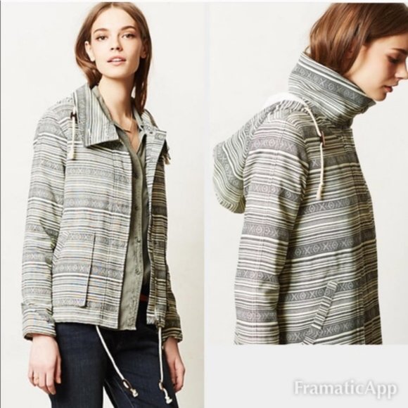 Anthropologie Anorak Capulet Hooded Jacket - Picture 1 of 8